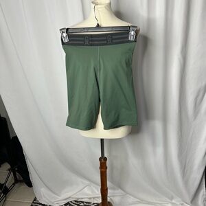 GA Performance Compression Shorts Green High Waist Size 2
